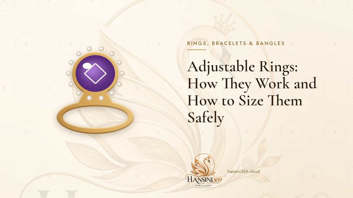 Illustrated HANSINI369 cover for “Adjustable Rings: How They Work and How to Size Them Safely”