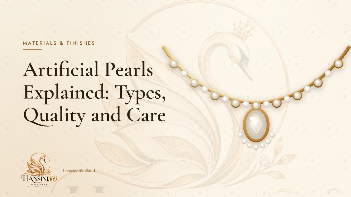 Illustrated HANSINI369 cover for “Artificial Pearls Explained: Types, Quality and Care”