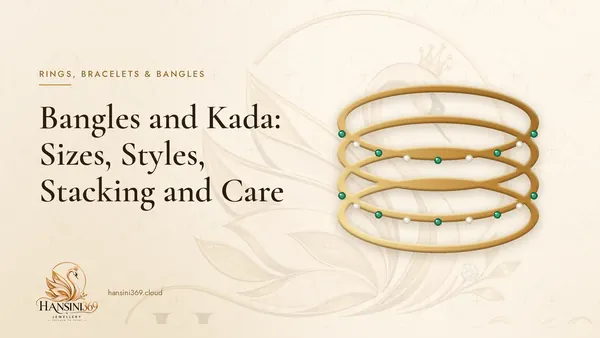 Illustrated HANSINI369 cover for “Bangles and Kada: Sizes, Styles, Stacking and Care”