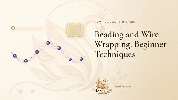 Illustrated HANSINI369 cover for “Beading and Wire Wrapping: Beginner Techniques”
