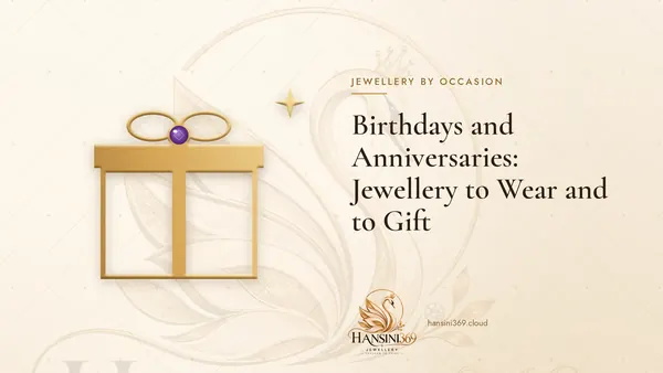 Illustrated HANSINI369 cover for “Birthdays and Anniversaries: Jewellery to Wear and to Gift”