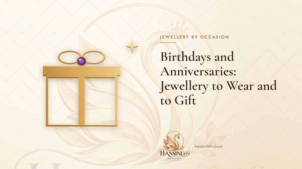 Illustrated HANSINI369 cover for “Birthdays and Anniversaries: Jewellery to Wear and to Gift”