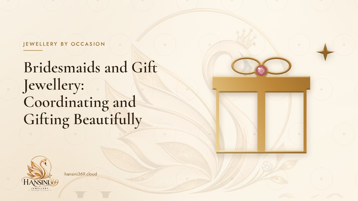 Illustrated HANSINI369 cover for “Bridesmaids and Gift Jewellery: Coordinating and Gifting Beautifully”