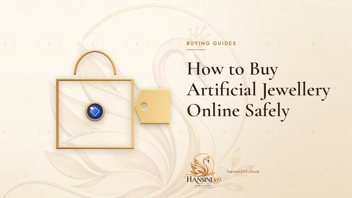 Illustrated HANSINI369 cover for “How to Buy Artificial Jewellery Online Safely”