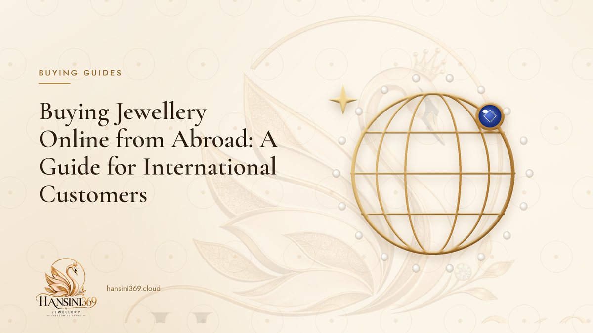 Illustrated HANSINI369 cover for “Buying Jewellery Online from Abroad: A Guide for International Customers”