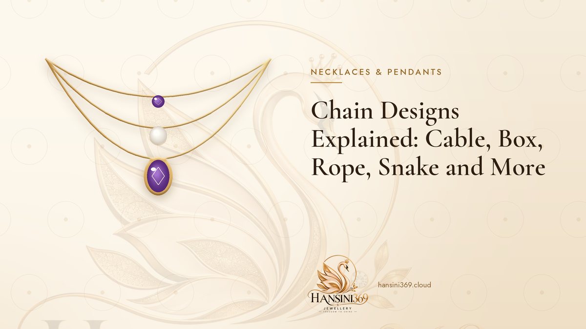 Illustrated HANSINI369 cover for “Chain Designs Explained: Cable, Box, Rope, Snake and More”
