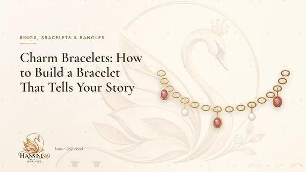 Illustrated HANSINI369 cover for “Charm Bracelets: How to Build a Bracelet That Tells Your Story”