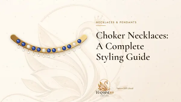 Illustrated HANSINI369 cover for “Choker Necklaces: A Complete Styling Guide”