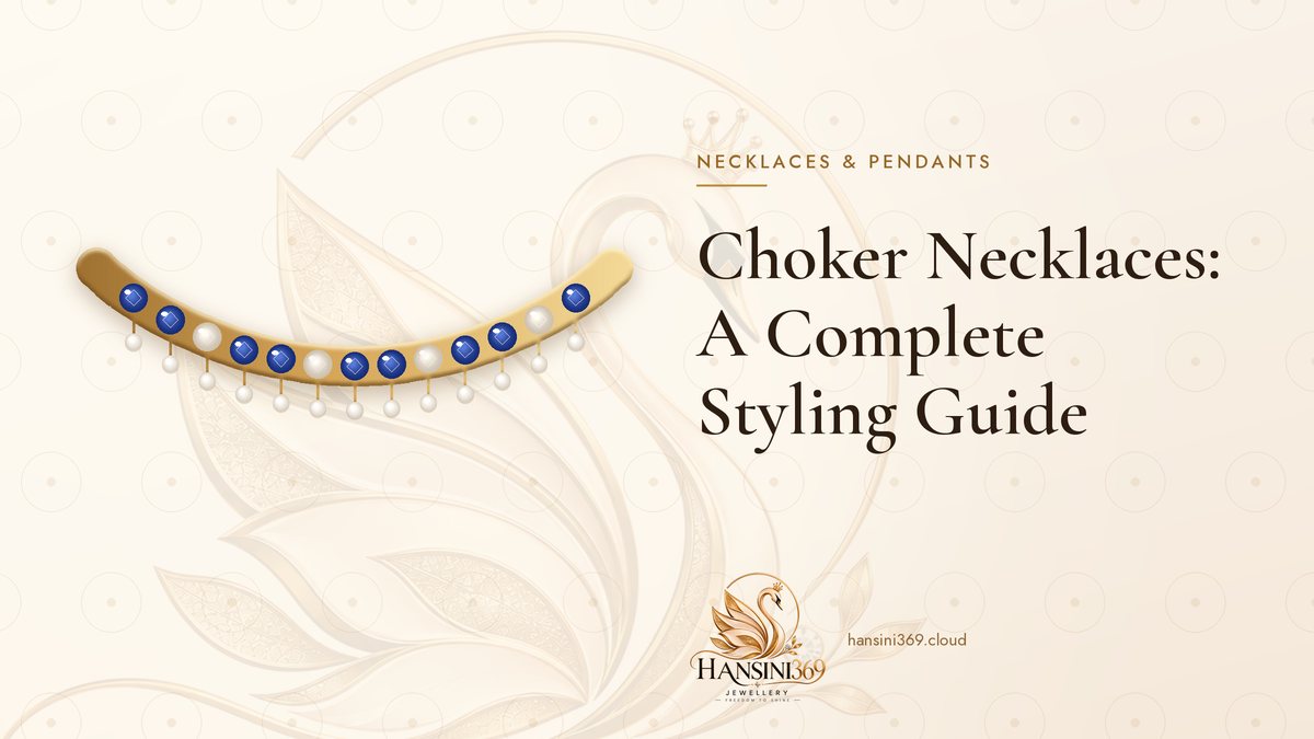 Illustrated HANSINI369 cover for “Choker Necklaces: A Complete Styling Guide”