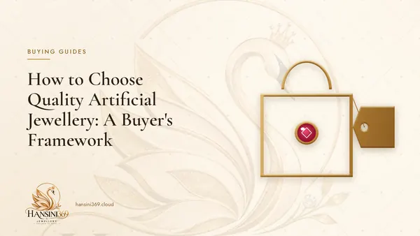 Illustrated HANSINI369 cover for “How to Choose Quality Artificial Jewellery: A Buyer's Framework”