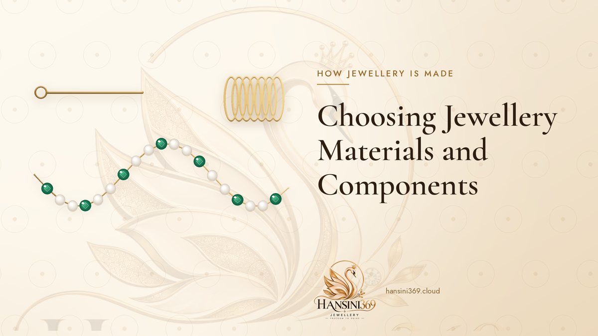 Illustrated HANSINI369 cover for “Choosing Jewellery Materials and Components”