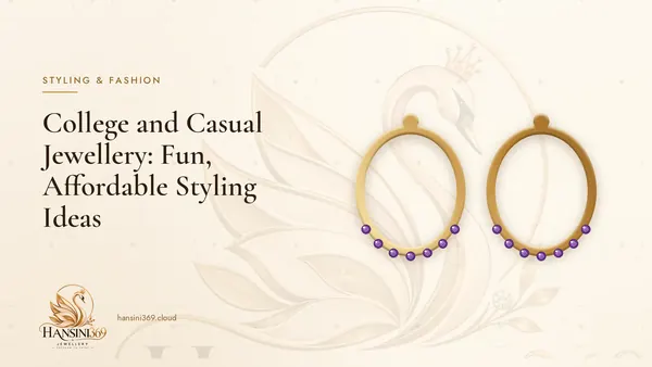 Illustrated HANSINI369 cover for “College and Casual Jewellery: Fun, Affordable Styling Ideas”