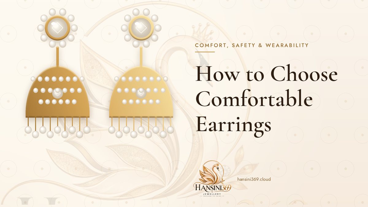 Illustrated HANSINI369 cover for “How to Choose Comfortable Earrings”