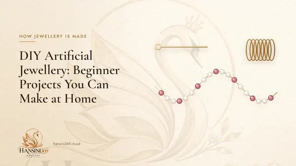 Illustrated HANSINI369 cover for “DIY Artificial Jewellery: Beginner Projects You Can Make at Home”