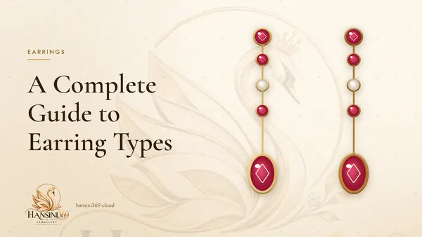 Illustrated HANSINI369 cover for “A Complete Guide to Earring Types”