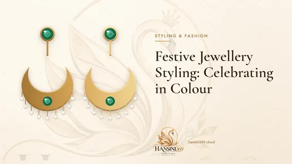 Illustrated HANSINI369 cover for “Festive Jewellery Styling: Celebrating in Colour”