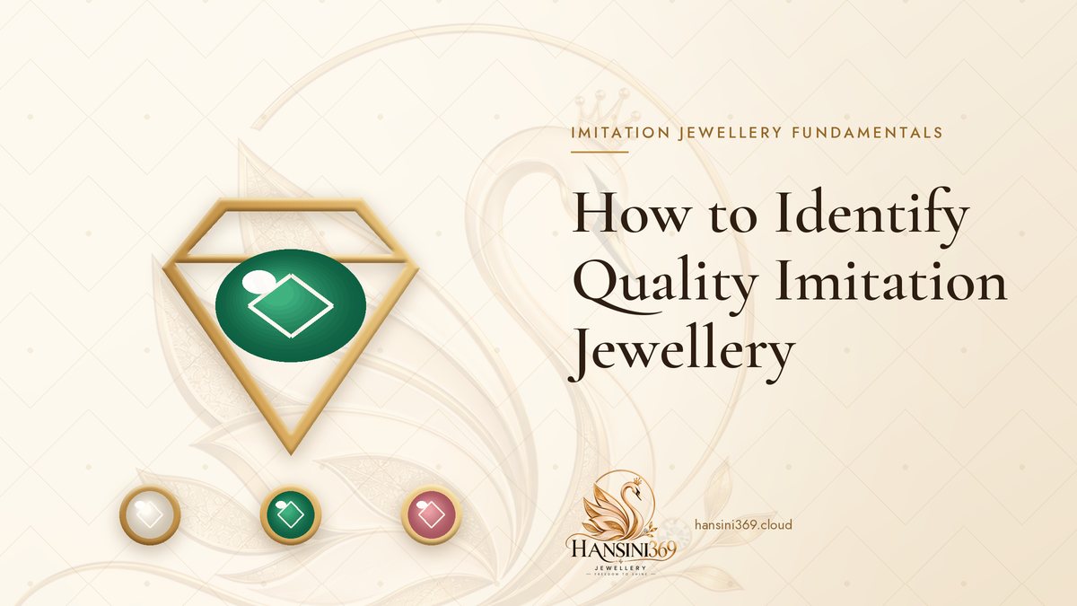 Illustrated HANSINI369 cover for “How to Identify Quality Imitation Jewellery”