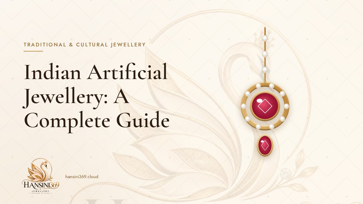 Illustrated HANSINI369 cover for “Indian Artificial Jewellery: A Complete Guide”