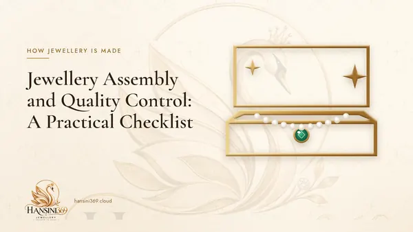 Illustrated HANSINI369 cover for “Jewellery Assembly and Quality Control: A Practical Checklist”