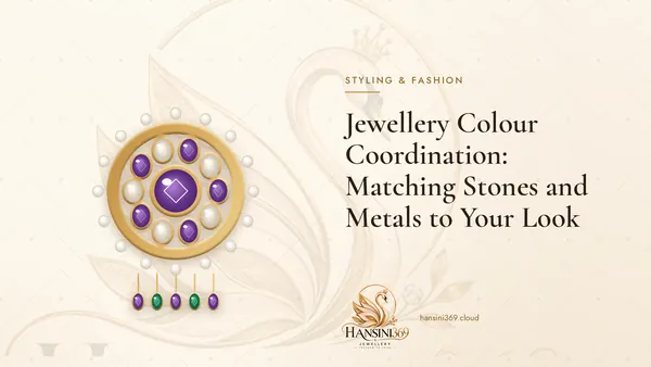 Illustrated HANSINI369 cover for “Jewellery Colour Coordination: Matching Stones and Metals to Your Look”