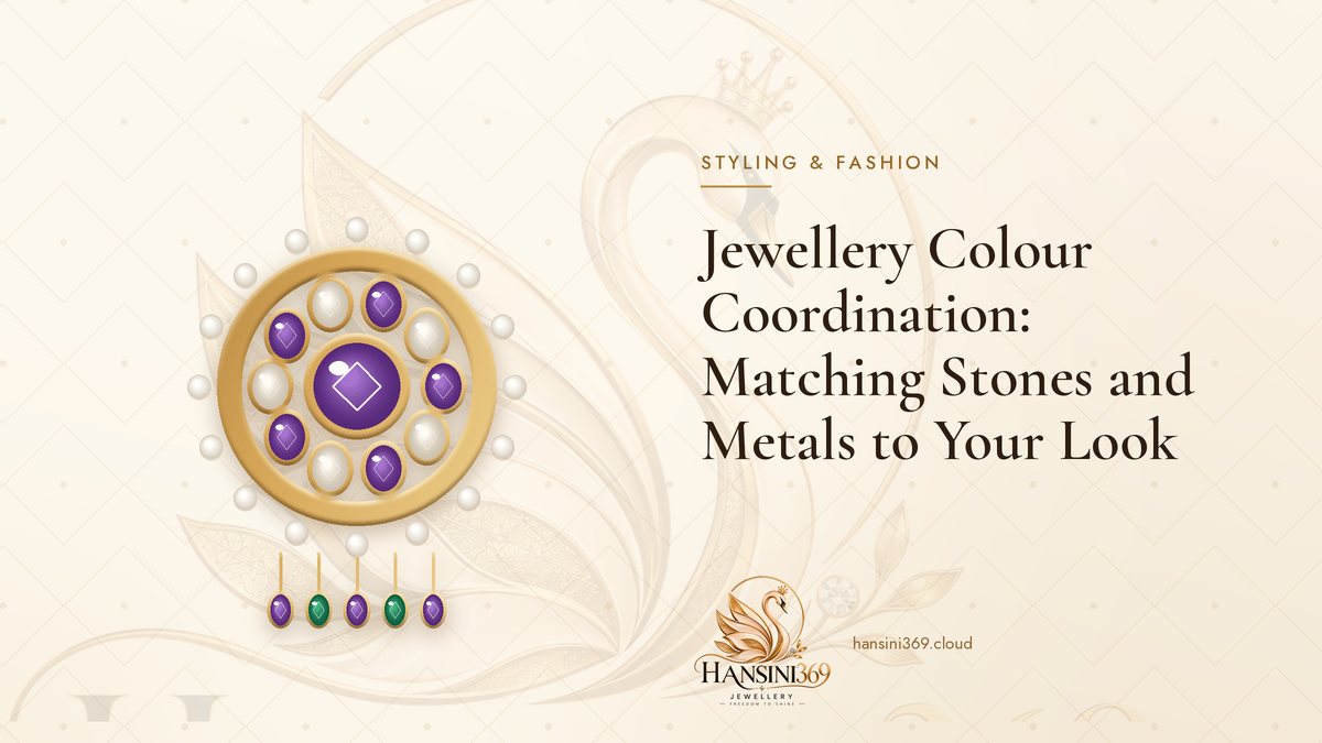 Illustrated HANSINI369 cover for “Jewellery Colour Coordination: Matching Stones and Metals to Your Look”