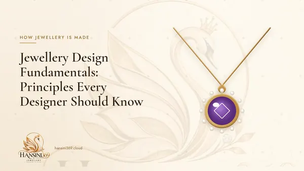 Illustrated HANSINI369 cover for “Jewellery Design Fundamentals: Principles Every Designer Should Know”