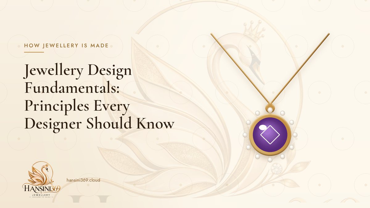 Illustrated HANSINI369 cover for “Jewellery Design Fundamentals: Principles Every Designer Should Know”