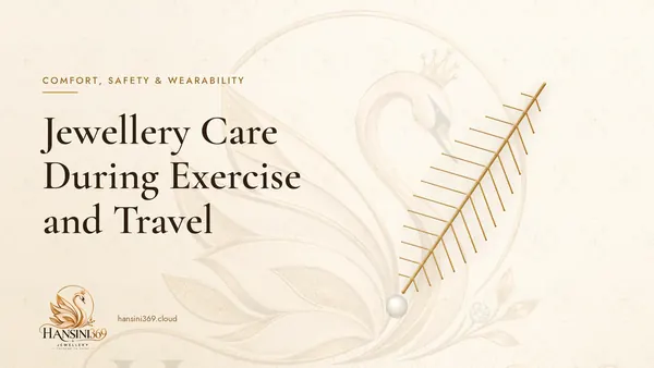 Illustrated HANSINI369 cover for “Jewellery Care During Exercise and Travel”