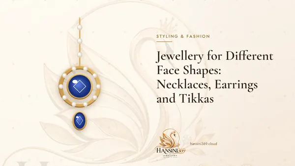 Illustrated HANSINI369 cover for “Jewellery for Different Face Shapes: Necklaces, Earrings and Tikkas”