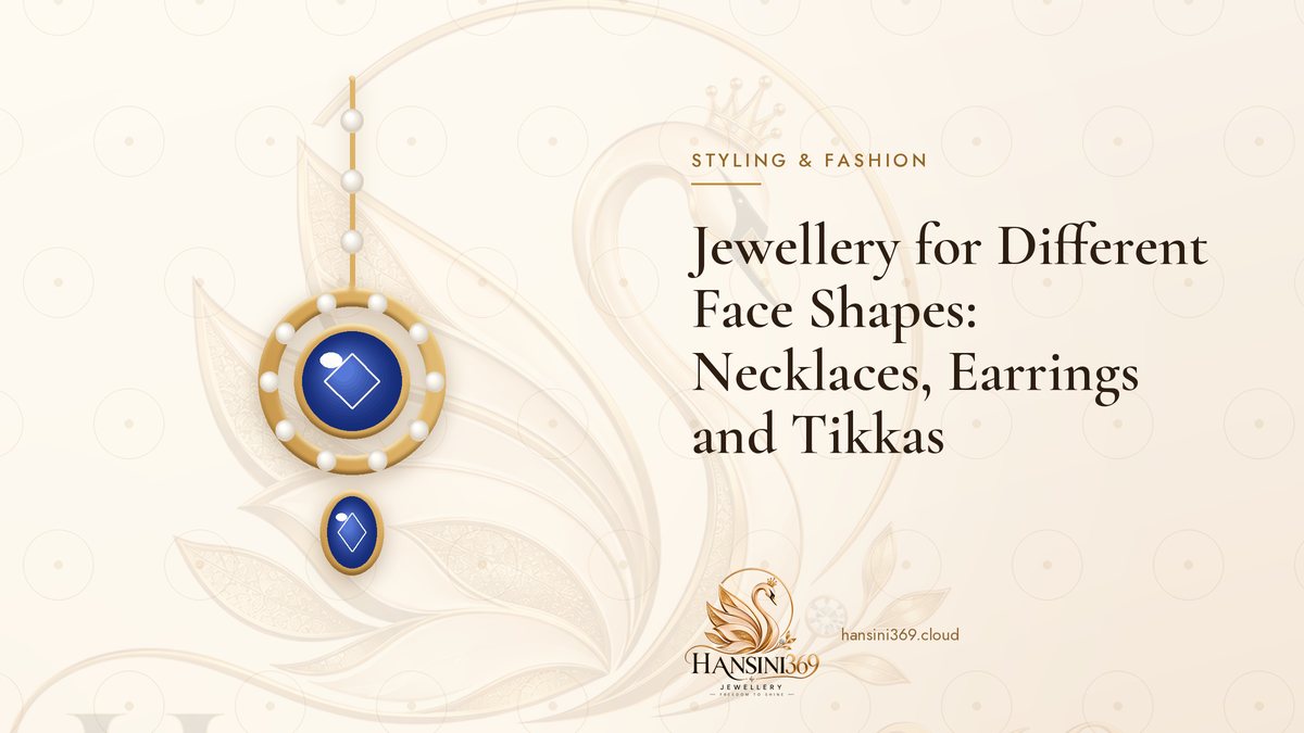 Illustrated HANSINI369 cover for “Jewellery for Different Face Shapes: Necklaces, Earrings and Tikkas”