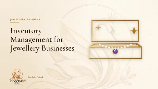 Illustrated HANSINI369 cover for “Inventory Management for Jewellery Businesses”