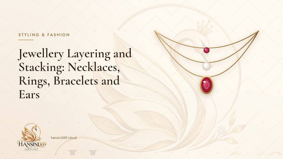 Illustrated HANSINI369 cover for “Jewellery Layering and Stacking: Necklaces, Rings, Bracelets and Ears”