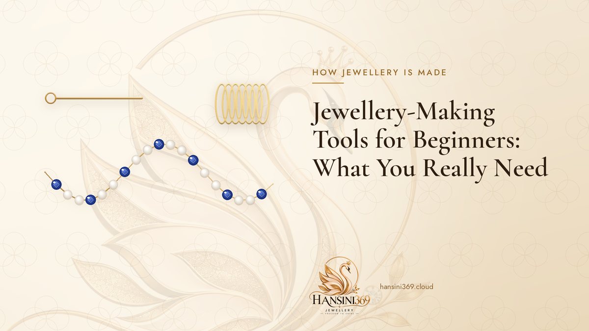 Illustrated HANSINI369 cover for “Jewellery-Making Tools for Beginners: What You Really Need”