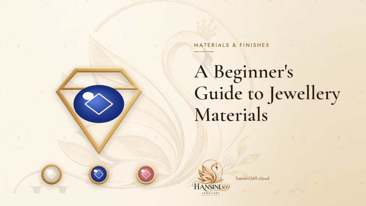 Illustrated HANSINI369 cover for “A Beginner's Guide to Jewellery Materials”