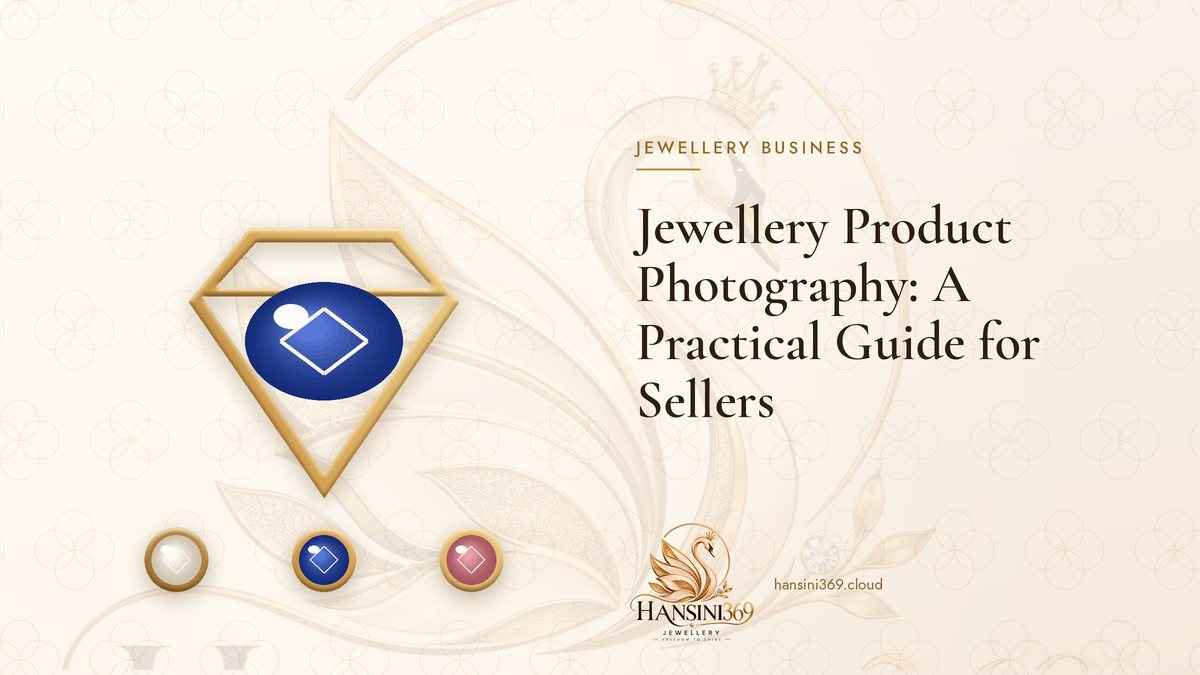 Illustrated HANSINI369 cover for “Jewellery Product Photography: A Practical Guide for Sellers”