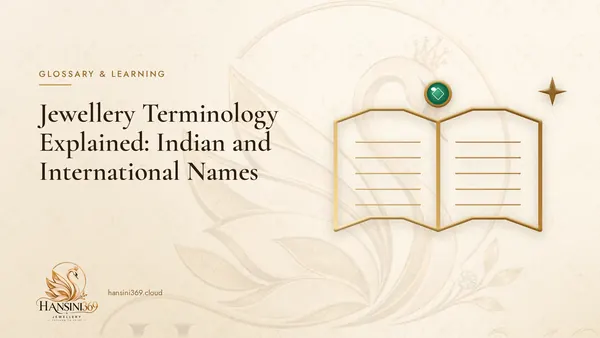 Illustrated HANSINI369 cover for “Jewellery Terminology Explained: Indian and International Names”