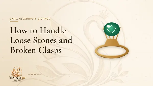 Illustrated HANSINI369 cover for “How to Handle Loose Stones and Broken Clasps”