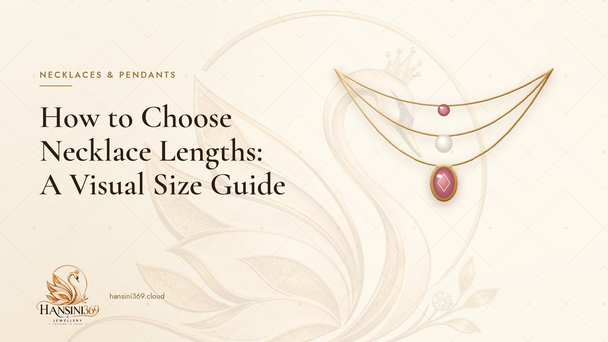 Illustrated HANSINI369 cover for “How to Choose Necklace Lengths: A Visual Size Guide”