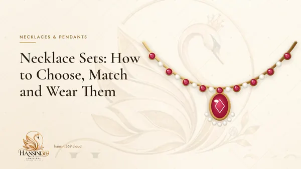 Illustrated HANSINI369 cover for “Necklace Sets: How to Choose, Match and Wear Them”