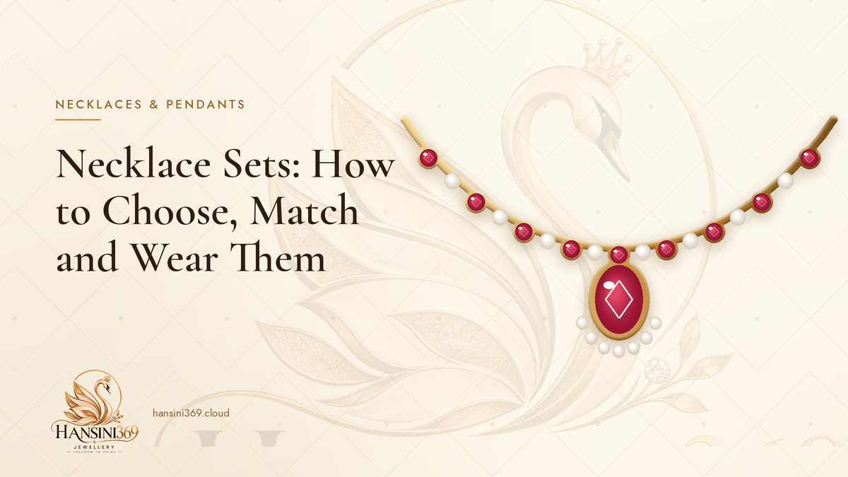 Illustrated HANSINI369 cover for “Necklace Sets: How to Choose, Match and Wear Them”
