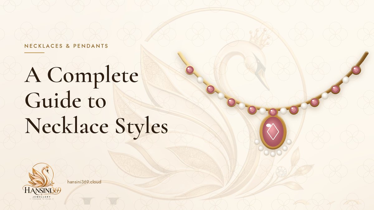 Illustrated HANSINI369 cover for “A Complete Guide to Necklace Styles”