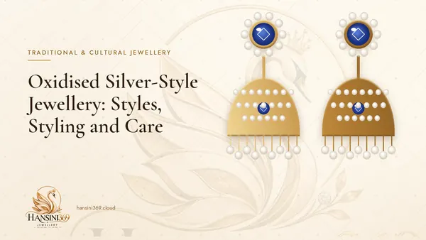 Illustrated HANSINI369 cover for “Oxidised Silver-Style Jewellery: Styles, Styling and Care”
