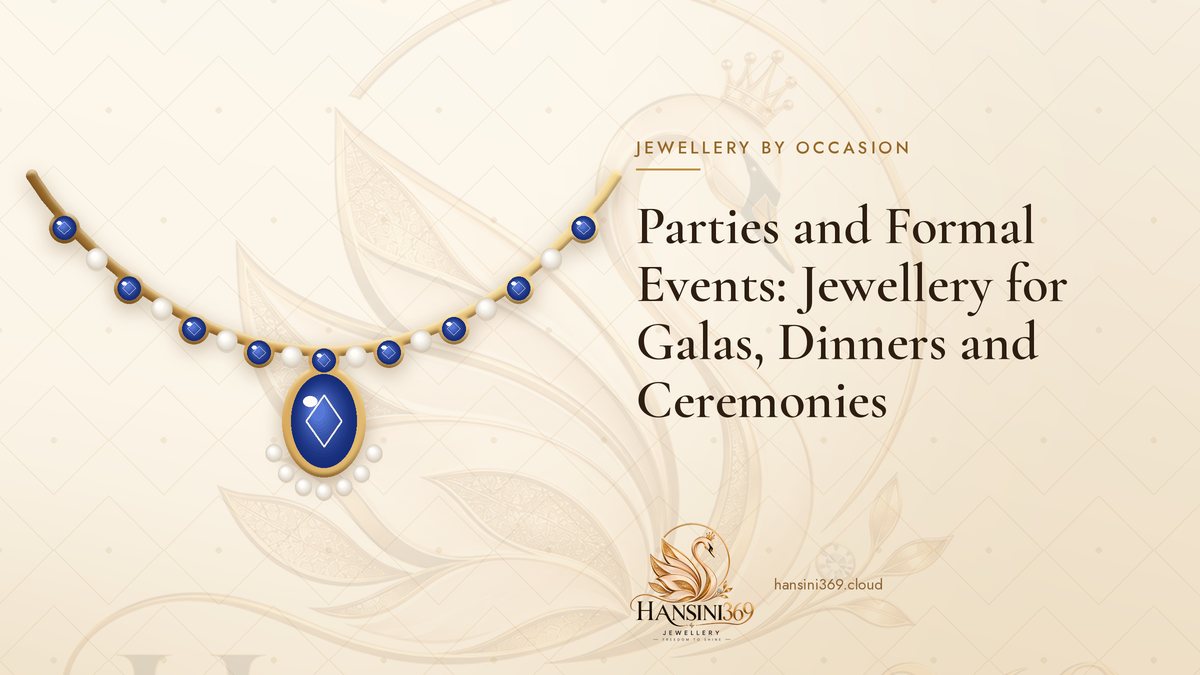 Illustrated HANSINI369 cover for “Parties and Formal Events: Jewellery for Galas, Dinners and Ceremonies”