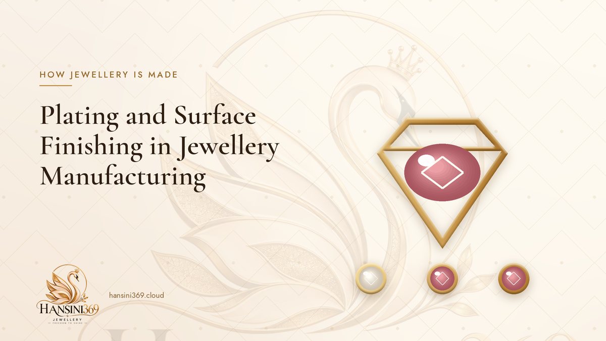 Illustrated HANSINI369 cover for “Plating and Surface Finishing in Jewellery Manufacturing”