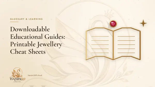 Illustrated HANSINI369 cover for “Downloadable Educational Guides: Printable Jewellery Cheat Sheets”