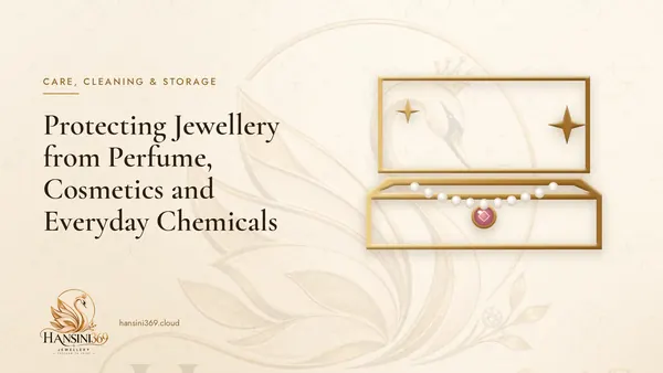 Illustrated HANSINI369 cover for “Protecting Jewellery from Perfume, Cosmetics and Everyday Chemicals”