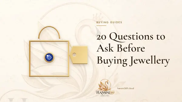Illustrated HANSINI369 cover for “20 Questions to Ask Before Buying Jewellery”