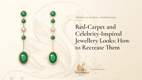 Illustrated HANSINI369 cover for “Red-Carpet and Celebrity-Inspired Jewellery Looks: How to Recreate Them”