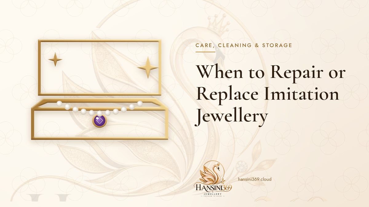 Illustrated HANSINI369 cover for “When to Repair or Replace Imitation Jewellery”