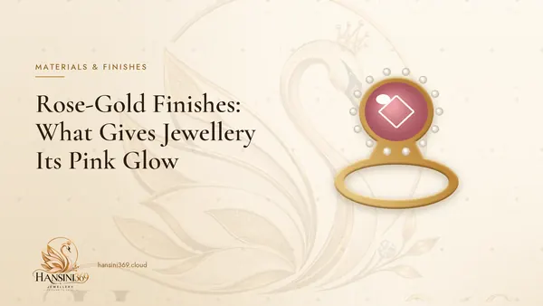 Illustrated HANSINI369 cover for “Rose-Gold Finishes: What Gives Jewellery Its Pink Glow”